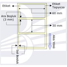 Etiket 60Mmx30Mm (Tek Kolonda 1Li)Toplam 1000Ad