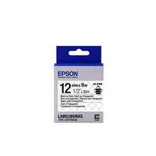 Epson LK-4TBN Şeffaf Üzeri Siyah 12mm 9Metre Etiket