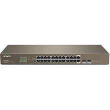 Tenda TEG1024F 24-Port Gigabit Unmanaged Switch with 2 SFP Slots - TEG1024F