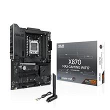 ASUS X870 MAX GAMING WIFI7 AMD X870 AM5 DDR5 8000 HDMI 2XUSB4 3X M2 USB3.2 WİFİ 7 + BT AURA RGB 5GBİT LAN ATX 12+2+1 GÜÇ AŞAMALARI, ÇİFT USB4, 3XM.2 S