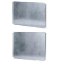 Lande LN-TS-12U-SBE-ZN Taban sacı 12U Montaj plakası, SAFEbox-B kabininin arka panelini endüstriyel parça montajı etmek için-çinko kaplama malzeme