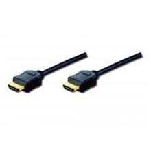 AK-330107-100-S Hdmi High Speed with Ethernet Bağlantı Kablosu (Hdmi 1.3), 1080p Full HD, Hdmi Tip A Erkek - Hdmi Tip A Erkek, 10 metre, CU, AWG30, 3x zırhlı UL, altın kaplama, siyah renk
