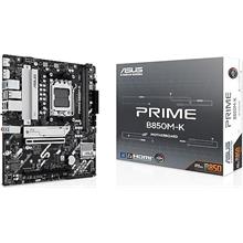 ASUS PRIME B850M-K AMD B850 AM5 DDR5 8200 DP HDMI ÇİFT M2 USB3.2 AURA RGB 2.5GBİT LAN MATX 8+2+1 GÜÇ AŞAMALARI, 1XGEN5 M.2, ADVANCED AI PC-READY