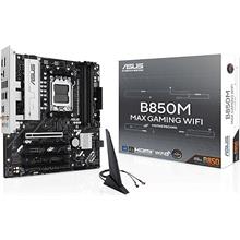ASUS MB B850M MAX GAMING WIFI AMD B850 AM5 DDR5 8000 DP HDMI 3X M2 USB3.2 WİFİ 6 + BT AURA RGB MATX 256GB’A KADAR RAM DESTEĞİ, 8+2+1 GÜÇ AŞAMALARI, 1X