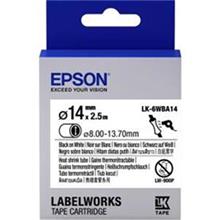 Epson LK-4YBA5 Sarı Üzeri Siyah Makaron (3-5,7 mm çap) 2,5Metre