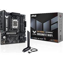 ASUS MB TUF GAMING B850M-E WIFI AMD B850 AM5 DDR5 8000 2XDP HDMI 3X M2 USB3.2 WİFİ 6E + BT AURA RGB 2.5GBİT LAN MATX 256GB’A KADAR RAM DESTEĞİ, 8+2+1 
