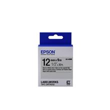 Epson LK-4SBE Gümüş Üzeri Siyah 12mm 9Metre Etiket