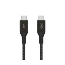 CAB015BT1MBK - Belkin CAB015 BoostCharge Örgülü USB-C den USB-Cye 240W 1m Kablo - Siyah