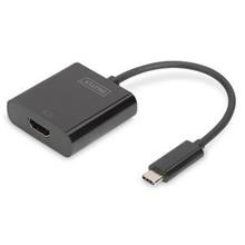 DA-70852 Digitus USB 3.1 (Gen. 1) (USB Tip C) <-> Hdmi Grafik Adaptörü<br>Giriş: 1 x USB Tip C erkek (bilgisayar bağlantısı için)<br>Çıkış: 1 x Hdmi A (19 pin) dişi (Ultra HD, 4K, 3840 x 2160p@30Hz)<br>Plastik