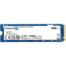 500 GB KINGSTON NV3 M.2 NVME PCIE GEN4 5000/3000MBS SNV3S/500G 
