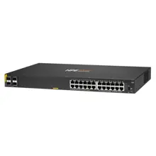 HPE R8N87A 6000 24 PORT GIGABIT+4X1GB SFP YÖNETİLEBİLİR 370W POE RACKMOUNT SWITCH 